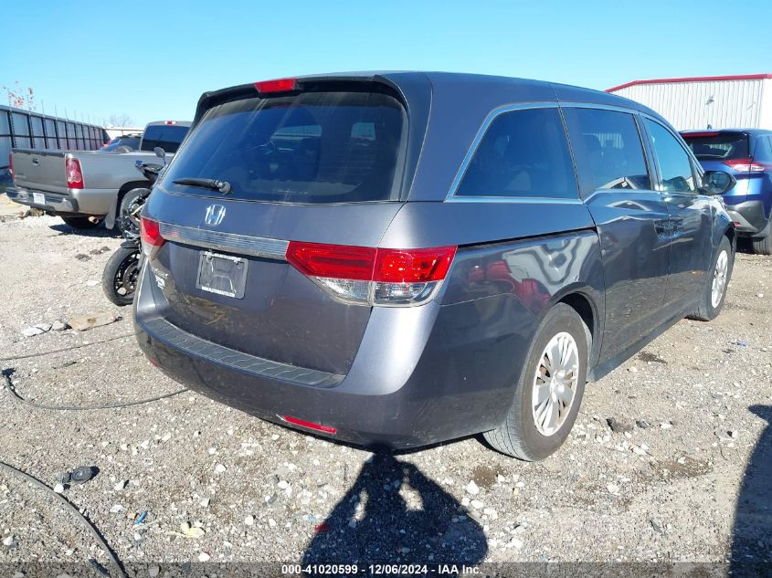 VIN 5FNRL5H22EB129383 2014 Honda Odyssey, LX no.4