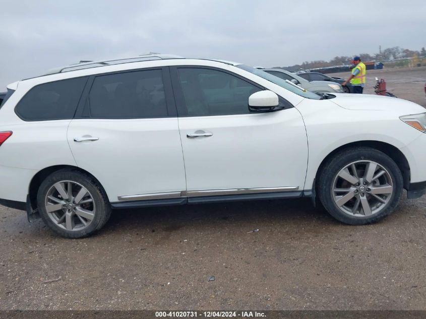 2014 Nissan Pathfinder Platinum VIN: 5N1AR2MM4EC619527 Lot: 41020731