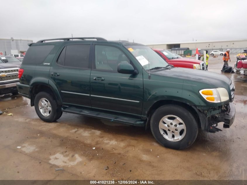 2001 Toyota Sequoia Limited V8 VIN: 5TDZT38A01S040185 Lot: 41021238