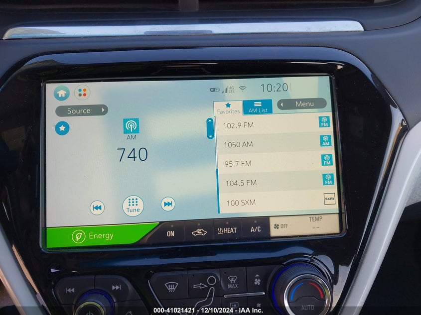 2019 CHEVROLET BOLT EV VIN: 1G1FY6S01K4134538