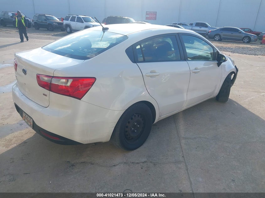 Vin: knadm4a30c6090254, lot: 41511377, kia rio lx 20124
