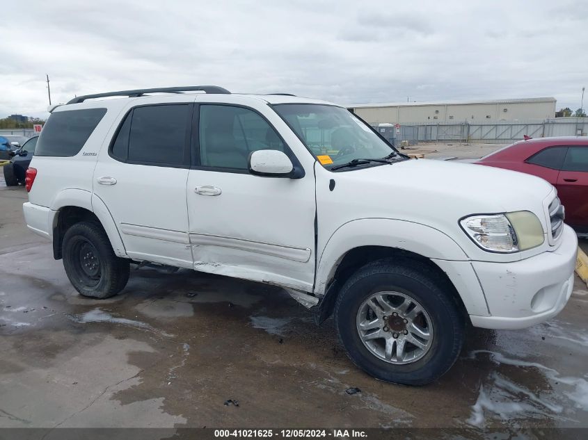 2004 Toyota Sequoia Limited V8 VIN: 5TDZT38A64S219593 Lot: 41021625