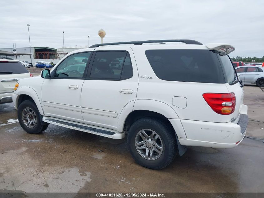 2004 Toyota Sequoia Limited V8 VIN: 5TDZT38A64S219593 Lot: 41021625