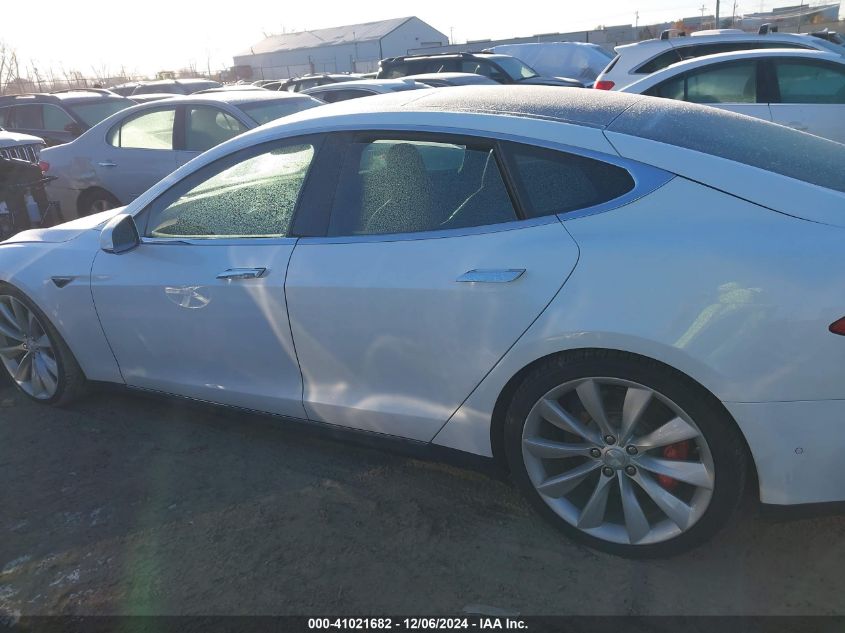 2014 Tesla Model S P85D VIN: 5YJSA1H24EFP63522 Lot: 41021682