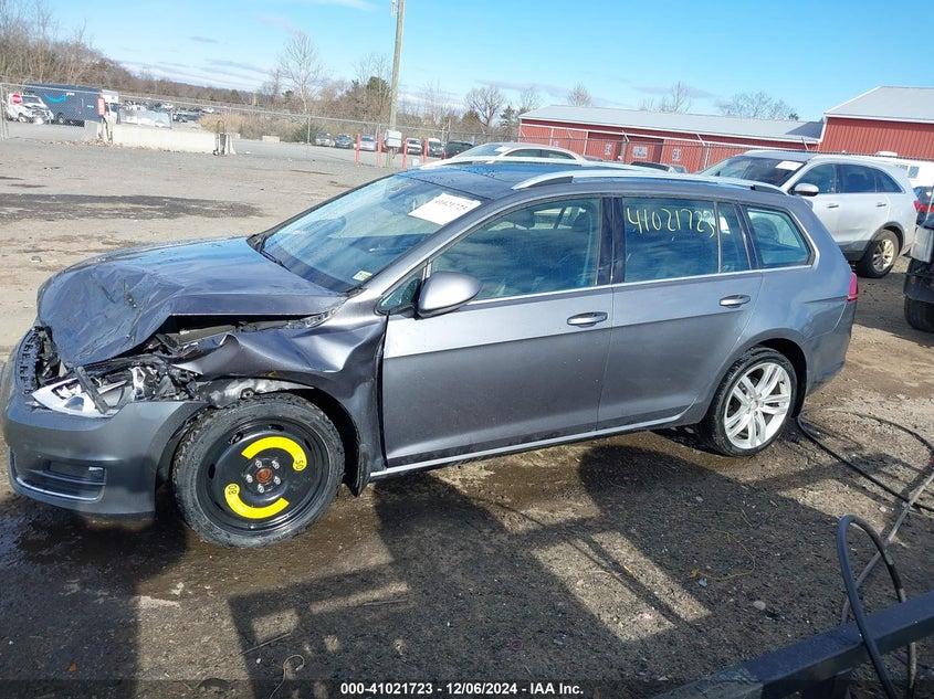 2015 VOLKSWAGEN GOLF SPORTWAGEN TDI SEL 4-DOOR - 3VWCA7AU7FM506948