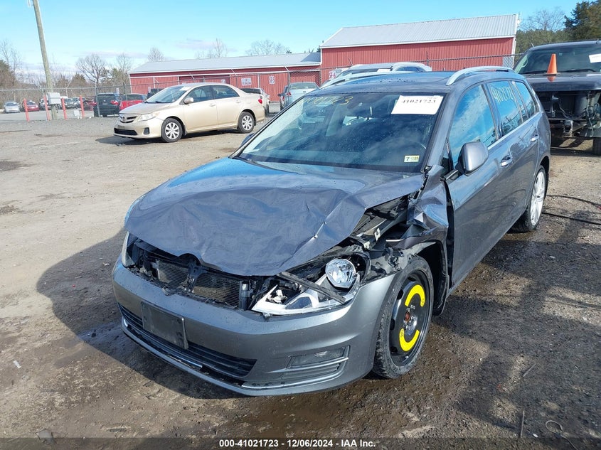 2015 VOLKSWAGEN GOLF SPORTWAGEN TDI SEL 4-DOOR - 3VWCA7AU7FM506948