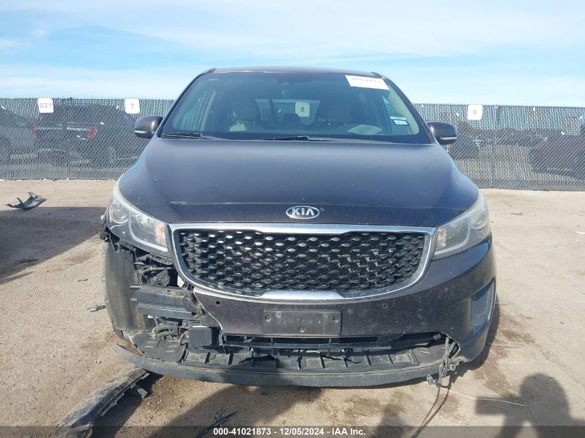 2018 Kia Sedona Lx VIN: KNDMB5C13J6378633 Lot: 41021873