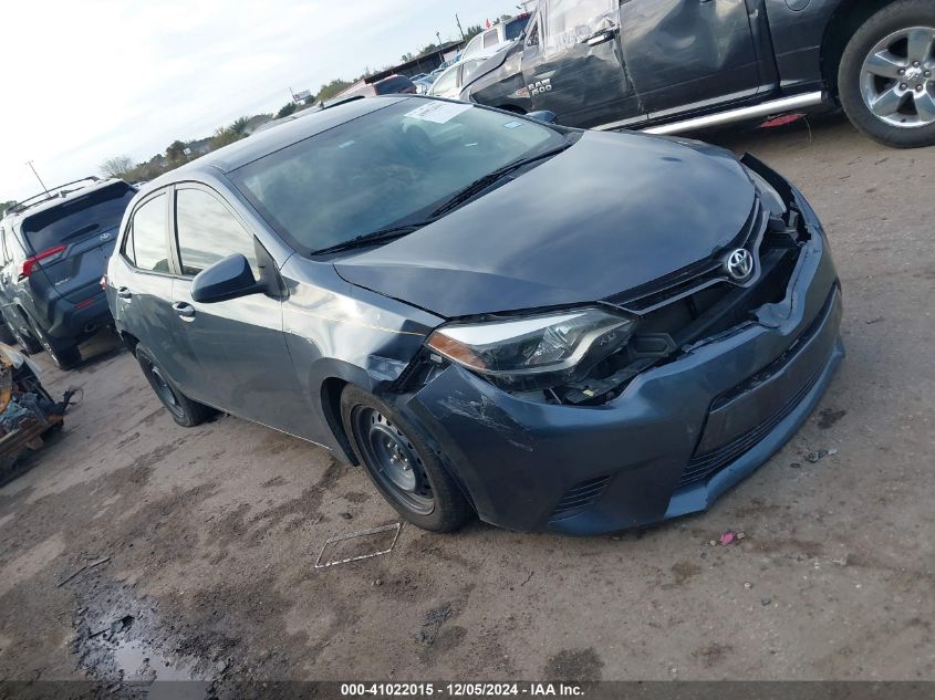 VIN 2T1BURHE8GC682207 2016 Toyota Corolla, LE no.1