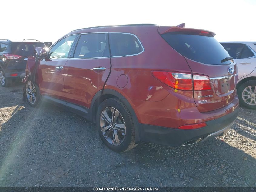 VIN KM8SN4HF4FU091099 2015 Hyundai Santa Fe, Gls no.3