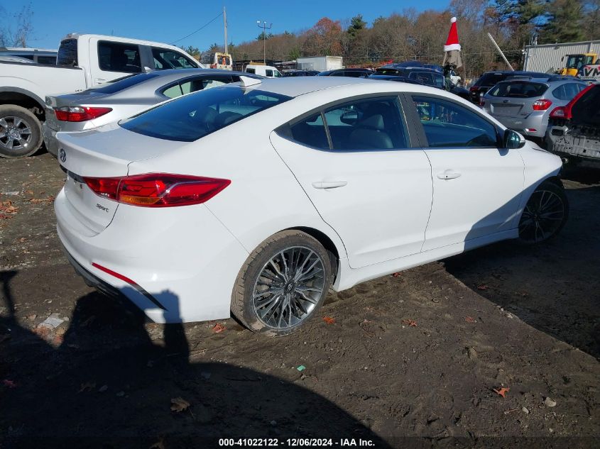 2018 HYUNDAI ELANTRA SPORT - KMHD04LB9JU591442