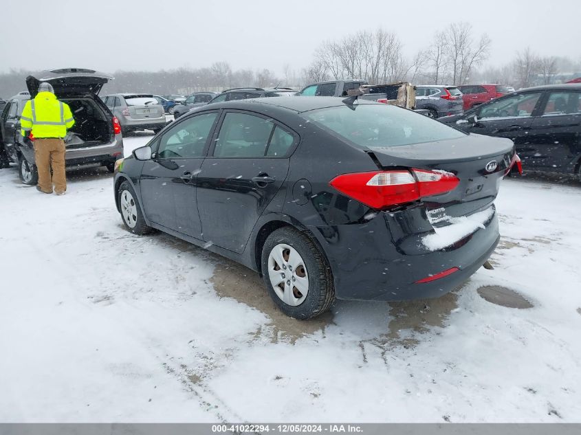 VIN KNAFK4A63G5509394 2016 KIA FORTE no.3