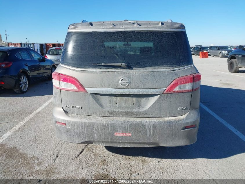 2016 Nissan Quest Platinum/S/Sl/Sv VIN: JN8AE2KP7G9150337 Lot: 41022571