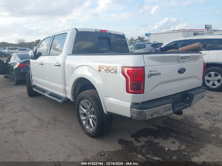 VIN 1FTEW1EG4GKD42596 2016 Ford F-150, Lariat no.3