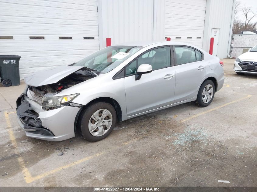 VIN 2HGFB2F55EH547630 2014 HONDA CIVIC no.2