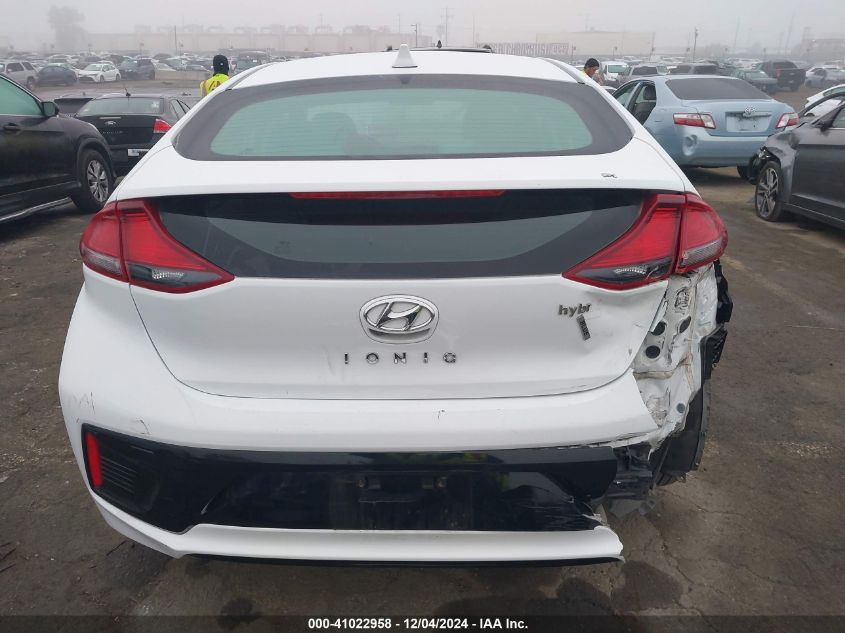 2019 Hyundai Ioniq Hybrid Blue VIN: KMHC65LC8KU180303 Lot: 41022958