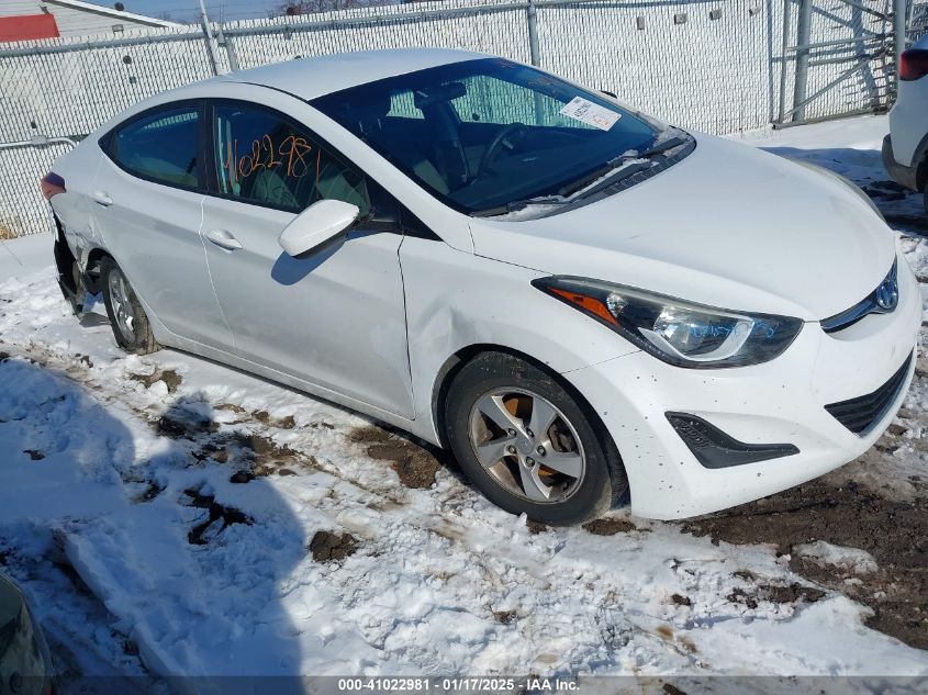 VIN 5NPDH4AE2FH580326 2015 Hyundai Elantra, SE no.1