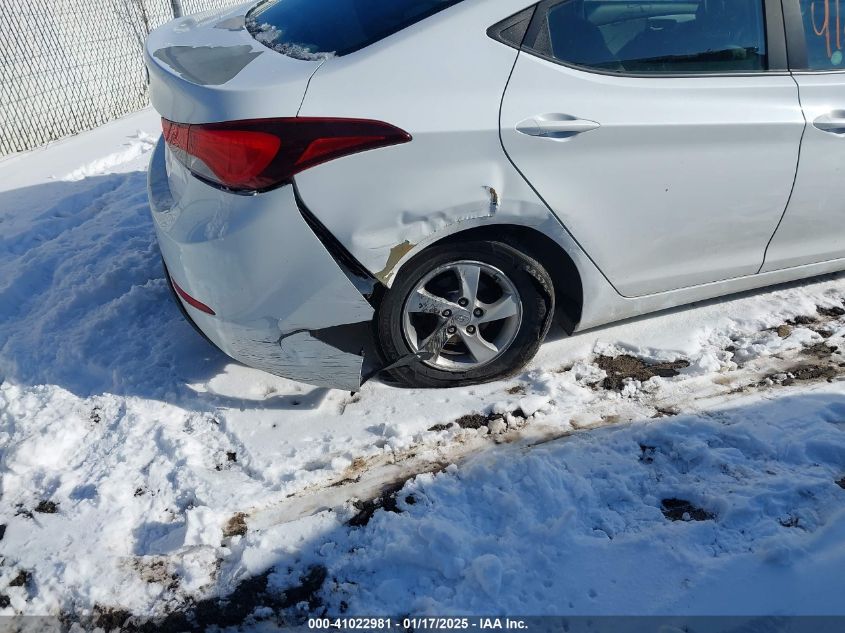 VIN 5NPDH4AE2FH580326 2015 Hyundai Elantra, SE no.6