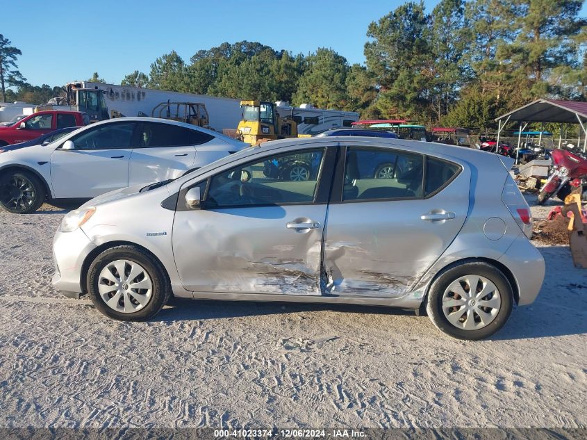 2012 Toyota Prius C Three VIN: JTDKDTB39C1006786 Lot: 41023374