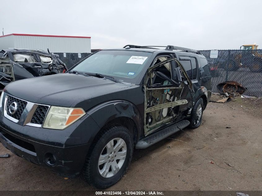 2006 Nissan Pathfinder Le VIN: 5N1AR18U56C642529 Lot: 41023456