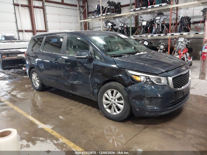 VIN KNDMB5C19F6038085 2015 KIA Sedona, LX no.1