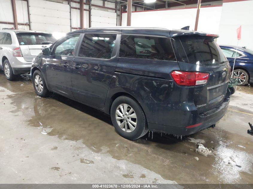 VIN KNDMB5C19F6038085 2015 KIA Sedona, LX no.3