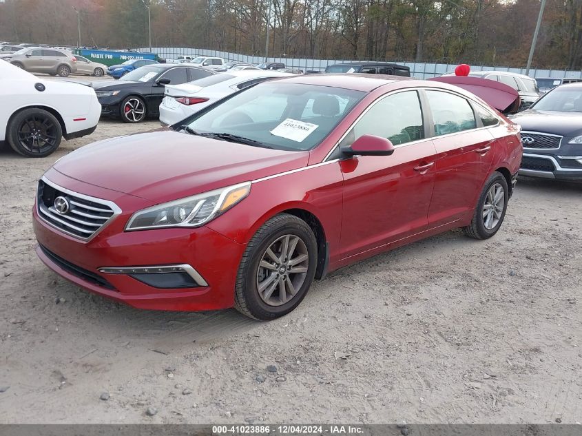 VIN 5NPE24AF2FH204305 2015 Hyundai Sonata, SE no.2