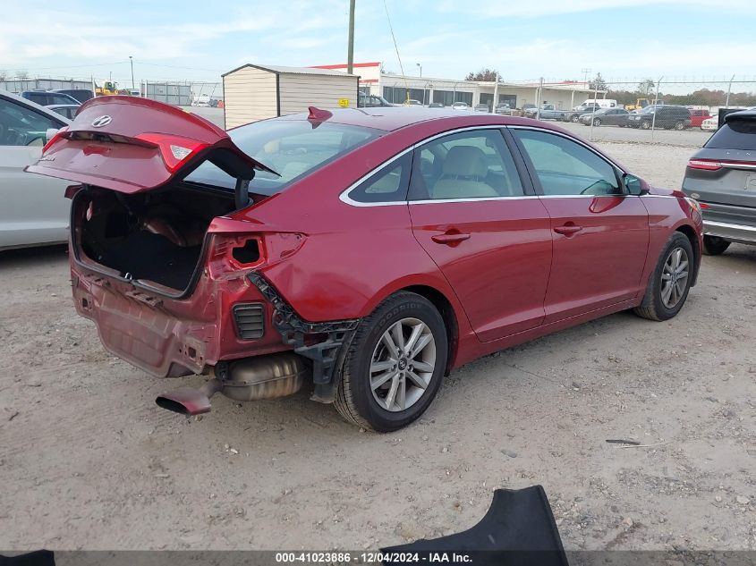 VIN 5NPE24AF2FH204305 2015 Hyundai Sonata, SE no.4