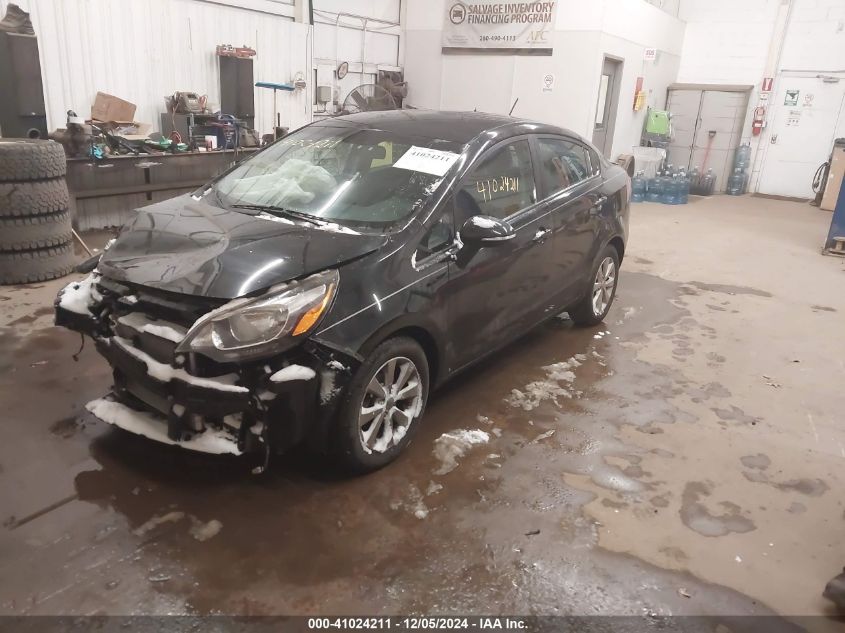 VIN KNADN4A34E6326713 2014 KIA Rio, EX no.2