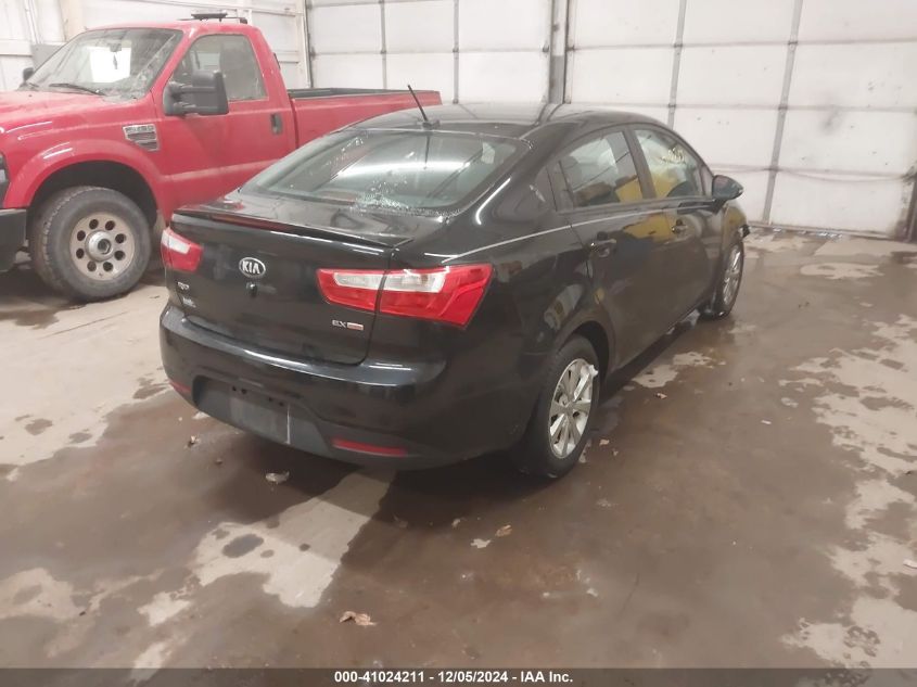 VIN KNADN4A34E6326713 2014 KIA Rio, EX no.4