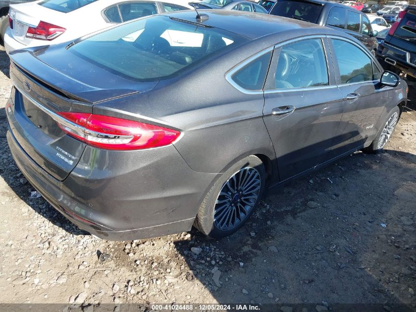 VIN 3FA6P0RU2HR237716 2017 Ford Fusion, Hybrid Tita... no.4