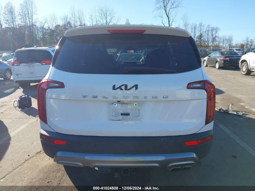 2022 Kia Telluride S VIN: 5XYP64HC5NG252606 Lot: 41024508