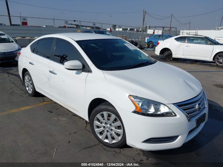 2015 NISSAN SENTRA S/SV/SR/SL - 3N1AB7AP2FY223502