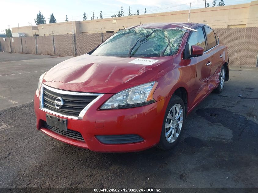 VIN 3N1AB7AP7DL624070 2013 Nissan Sentra, SV no.2