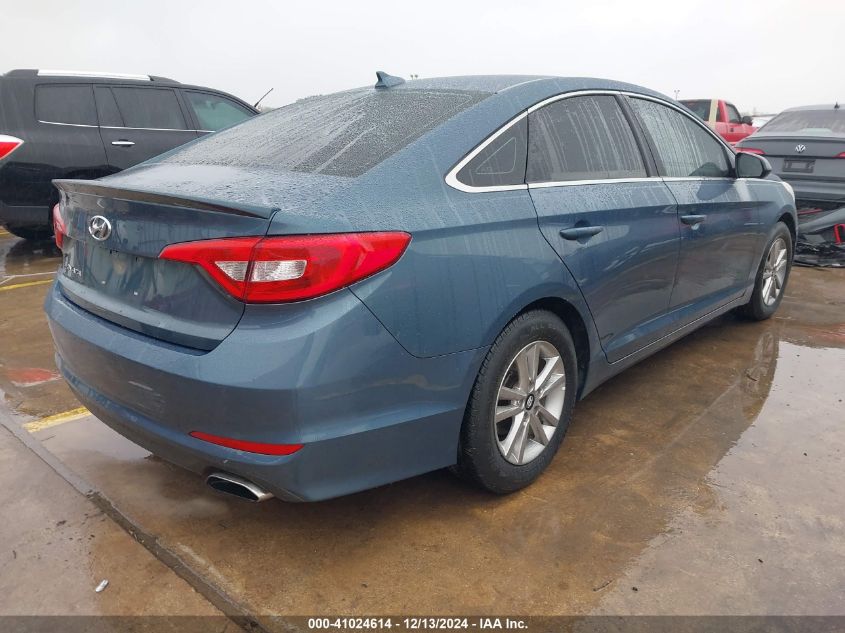 VIN 5NPE24AF0GH376933 2016 Hyundai Sonata, SE no.4