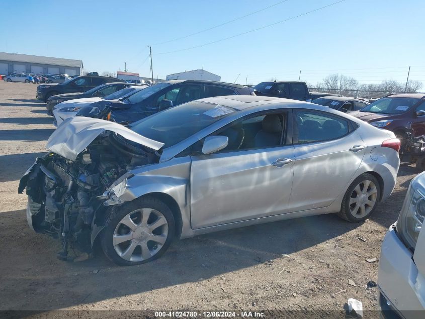 2013 Hyundai Elantra Limited VIN: KMHDH4AE8DU555512 Lot: 41024780