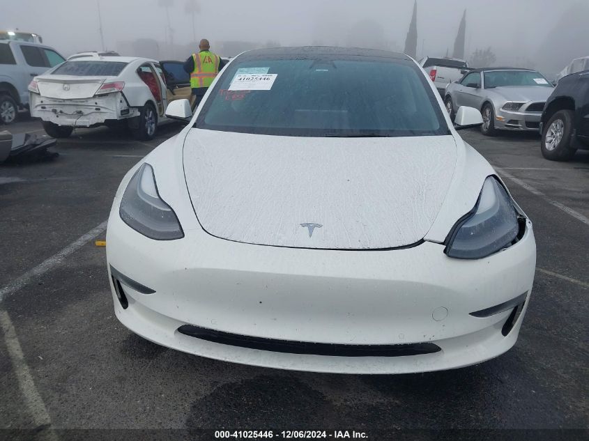 2022 Tesla Model 3 Long Range Dual Motor All-Wheel Drive VIN: 5YJ3E1EB6NF206639 Lot: 41025446