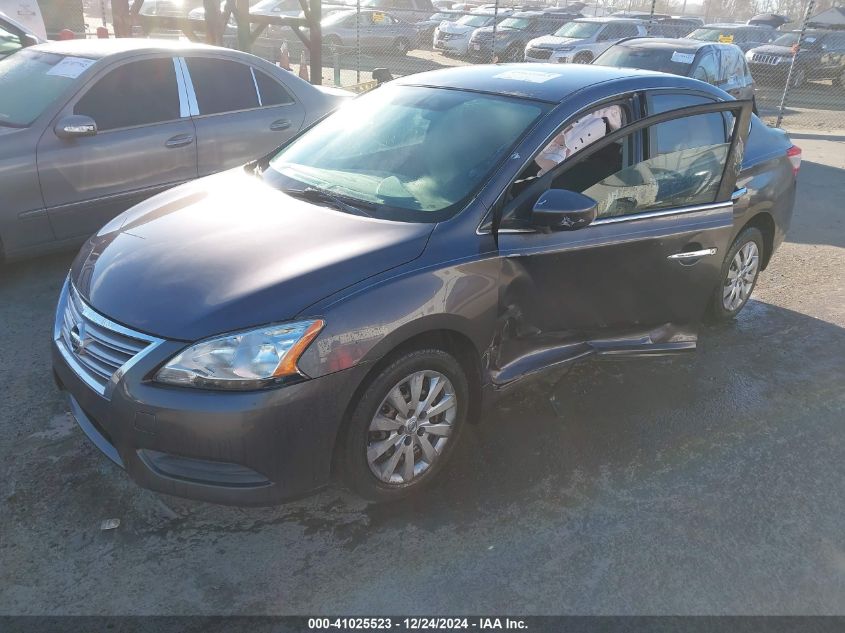 VIN 3N1AB7AP2EY226737 2014 Nissan Sentra, S no.2