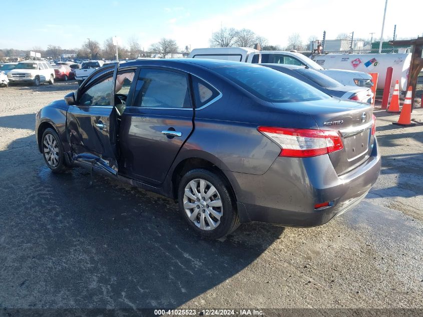 VIN 3N1AB7AP2EY226737 2014 Nissan Sentra, S no.3