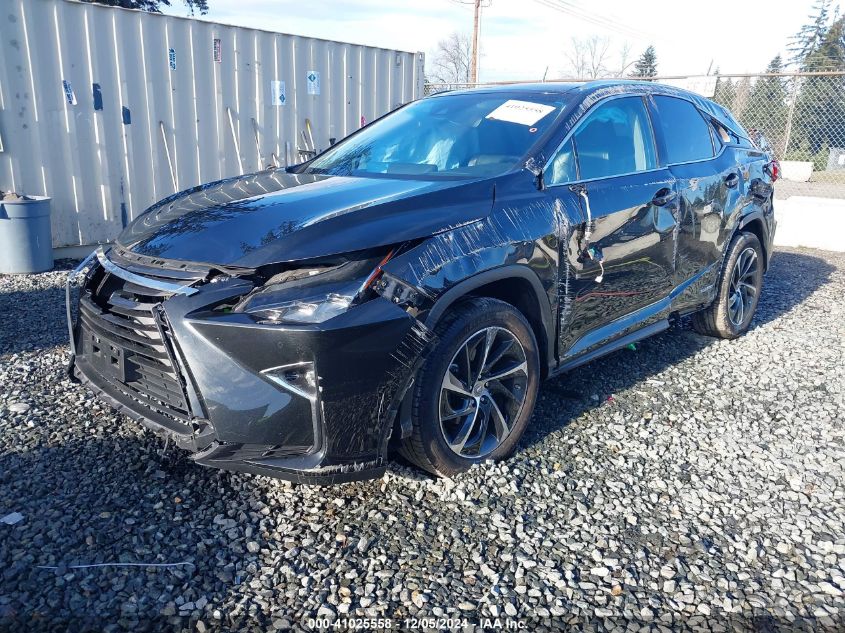 VIN 2T2BGMCA0HC017703 2017 Lexus RX, 450H no.2