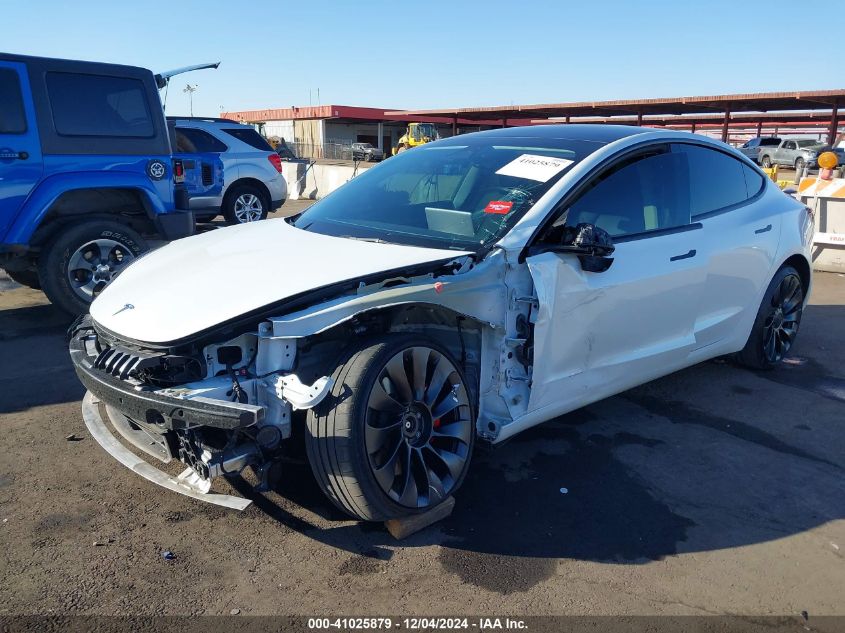 VIN 5YJ3E1EC3NF247951 2022 TESLA MODEL 3 no.2