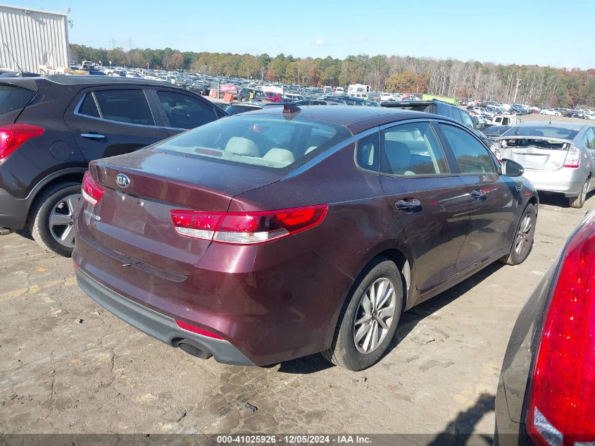 VIN 5XXGT4L30GG030286 2016 KIA Optima, LX no.4