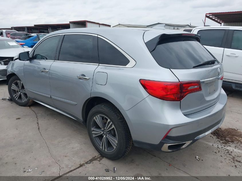 VIN 5J8YD4H3XJL013885 2018 ACURA MDX no.3