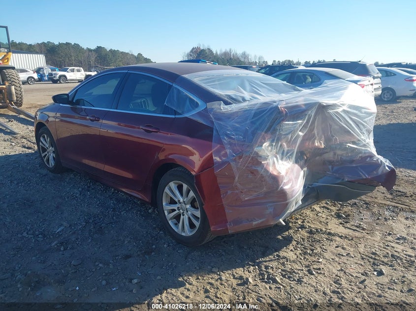 Vin: 1c3cccab3fn574095, lot: 41516122, chrysler 200 limited 20153