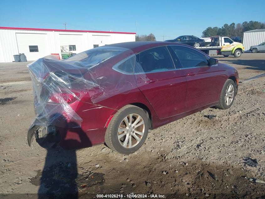 Vin: 1c3cccab3fn574095, lot: 41516122, chrysler 200 limited 20154