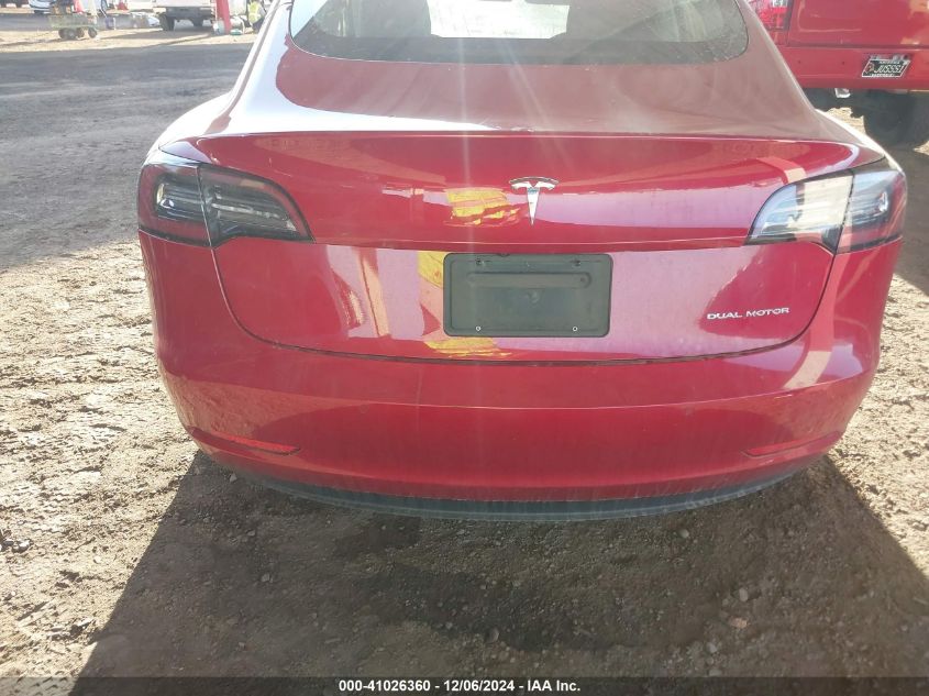 2020 Tesla Model 3 Long Range Dual Motor All-Wheel Drive VIN: 5YJ3E1EB2LF664188 Lot: 41026360