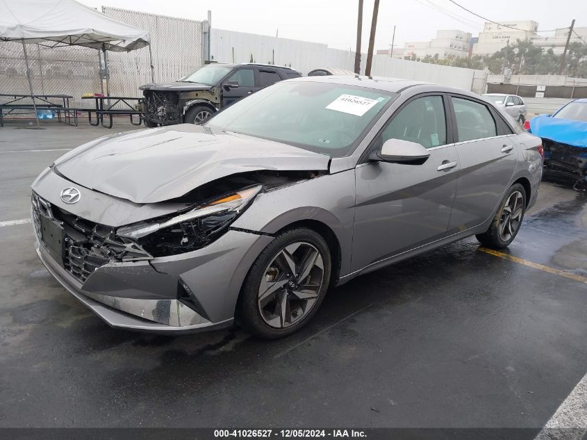 2021 HYUNDAI ELANTRA LIMITED - KMHLP4AG2MU112286