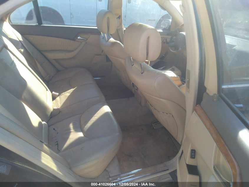 2003 Mercedes-Benz S-Class 5.0L VIN: WDBNG75J23A341134 Lot: 41026604