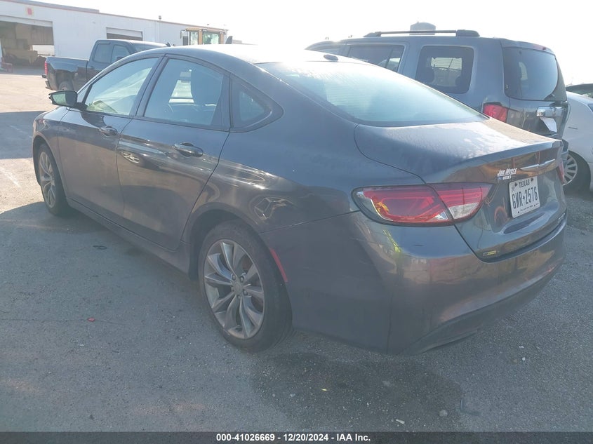 Vin: 1c3cccbb1fn613717, lot: 41516573, chrysler 200 s 20153