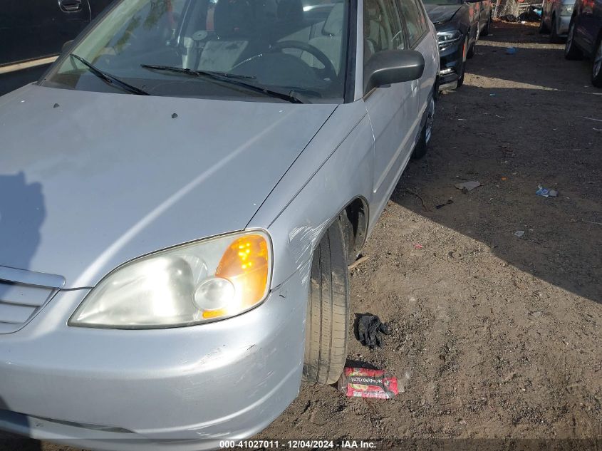 2003 Honda Civic Lx VIN: 1HGES16563L009346 Lot: 41027011