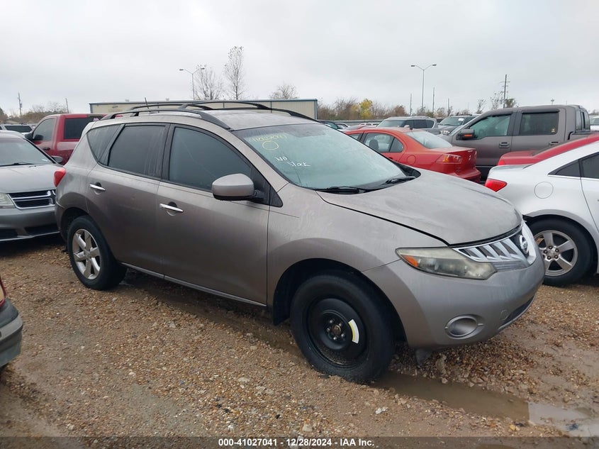 2009 NISSAN MURANO VIN: JN8AZ18U59W006298